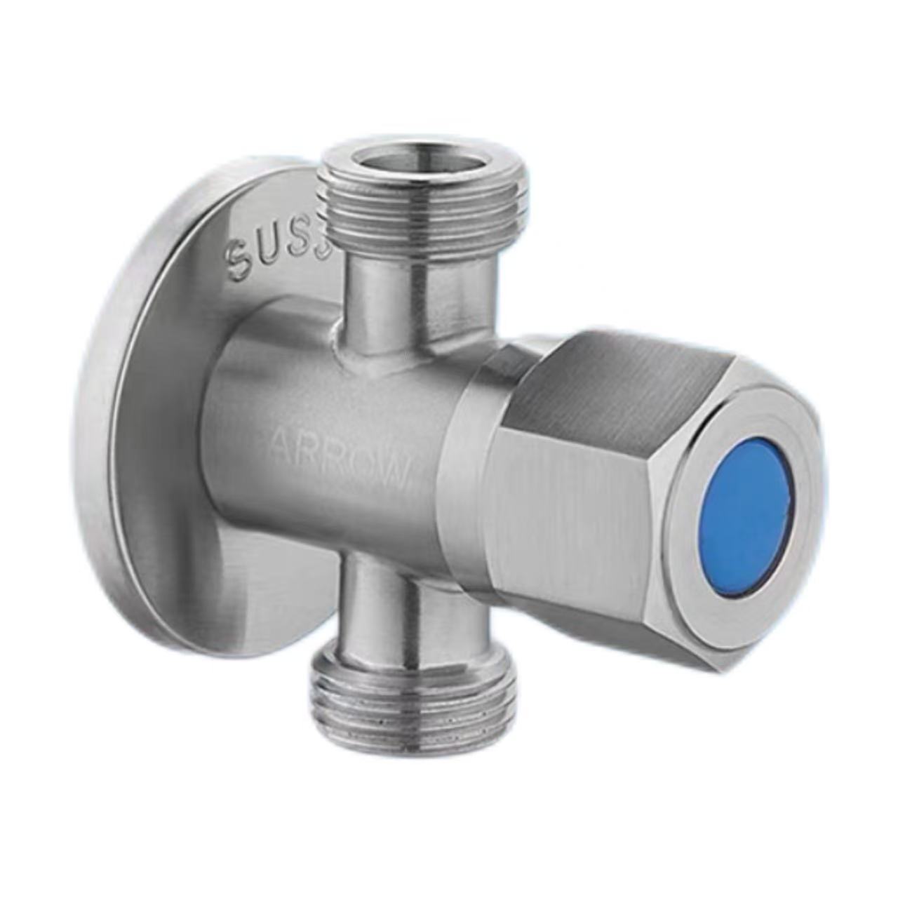 Brushed Stainless Hlau Peb-txoj kev Diverter Valve