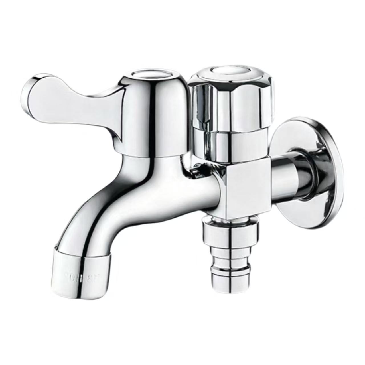 Dual-Control Dual-Outlet Ntxuav Tshuab Faucet
