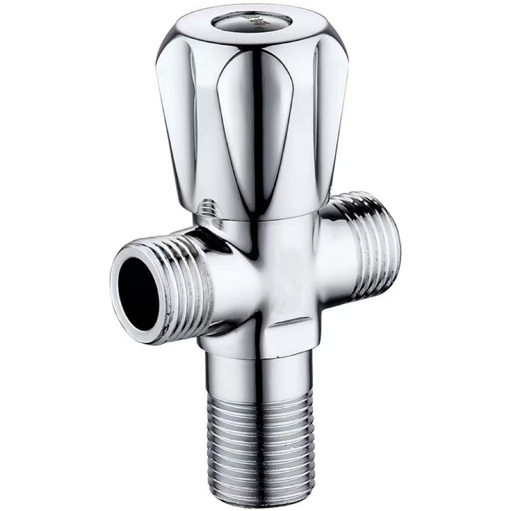 Electroplated Petal Handle Peb-txoj kev Diverter Valve