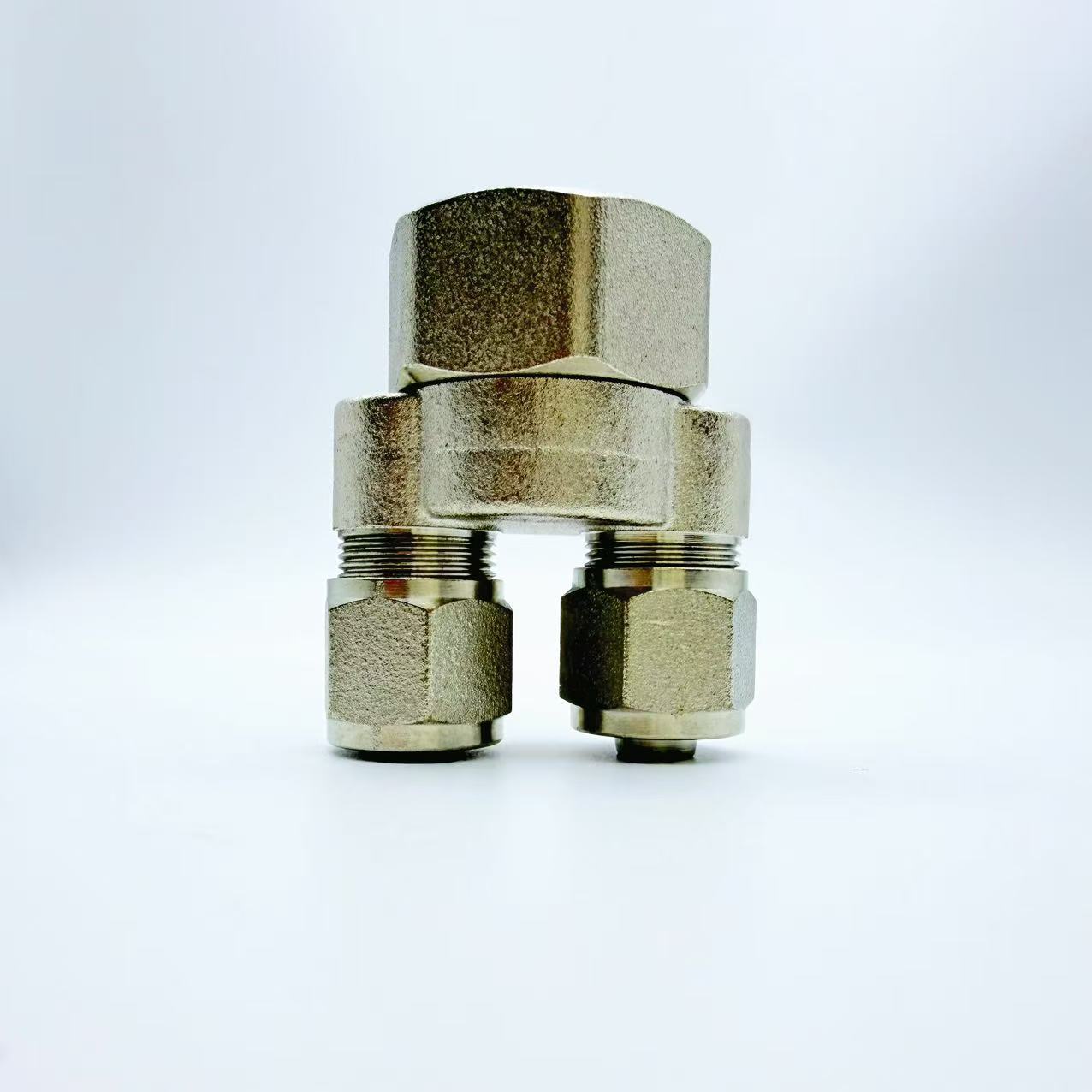 Poj niam threaded Y-shaped ob ferrule ceg txuas