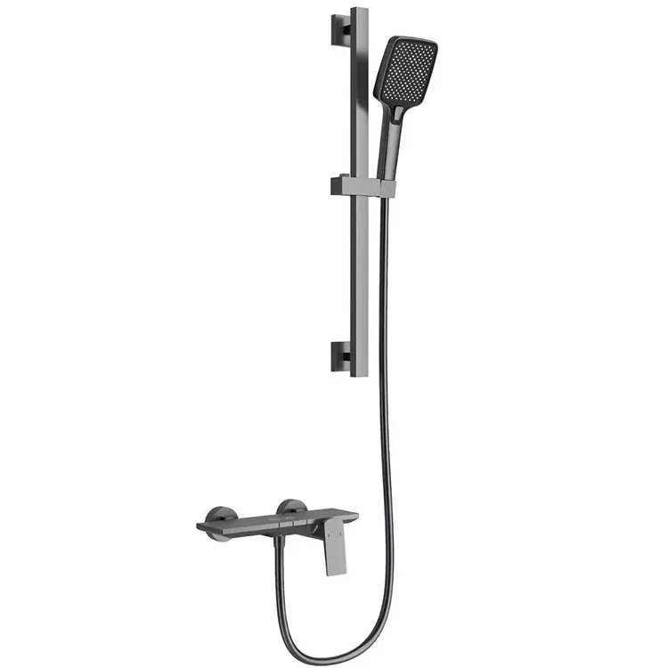Gunmetal Grey Square Da Dej Teeb Nrog Adjustable Slide Bar