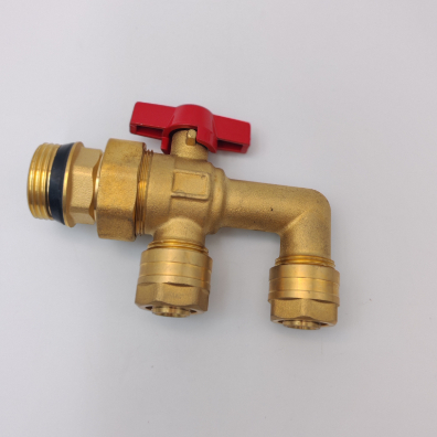 Brass F-type ball valve