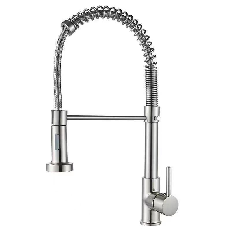 Kitchen Spring Universal Rotating Kub Thiab Txias Faucet Kitchen Spring Universal Rotating Kub Thiab Txias Faucet