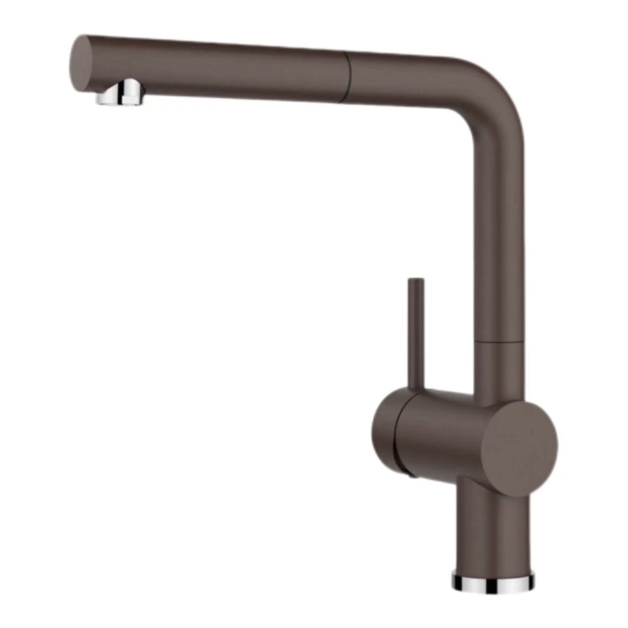 Minimalist l-Shaped Pull-Out Rotating Kitchen Faucet