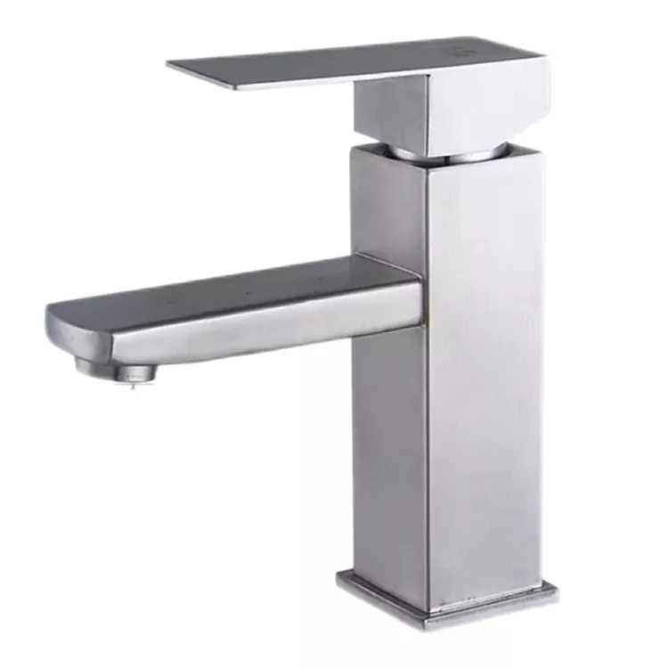 Minimalist Square Kub Thiab Cold Basin Faucet