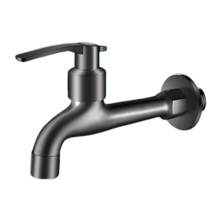 Minimalist Phab Ntsa Mounted Ib Txias Faucet Nrog Ntev Ntev