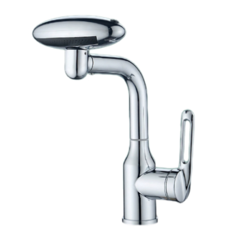 Daim iav Silver Top Spray Basin Faucet