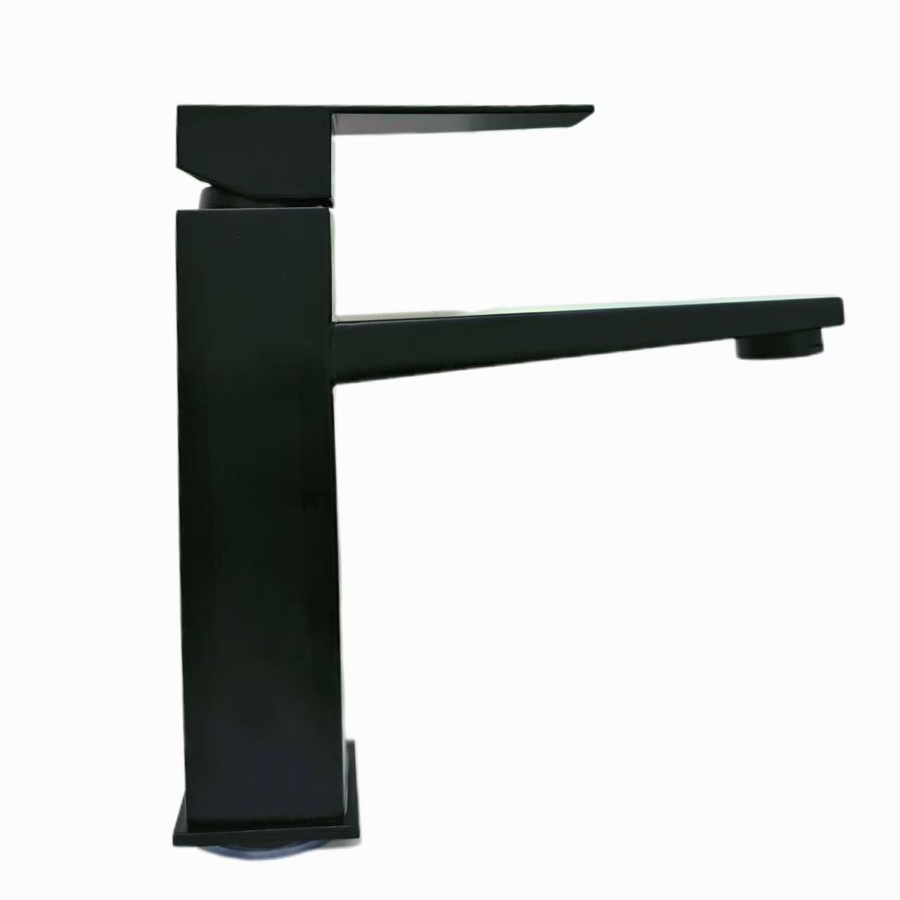 Niaj hnub nimno Minimalist Style Frosted Dub Square Basin Faucet