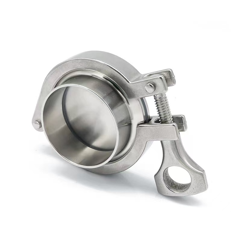 Quick-install clamp qhov muag tsis pom flange cov khoom siv