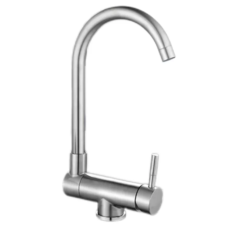 Rotatable, Foldable, High-Bend Chav Ua Noj Kub Thiab Txias Faucet Rotatable, Foldable, High-Bend Chav Ua Noj Kub Thiab Txias Faucet