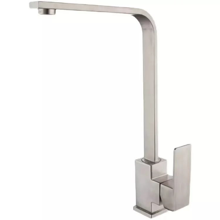 Xya lub cim square txhuam chav ua noj kub thiab txias faucet a Xya lub cim square txhuam chav ua noj kub thiab txias faucet a