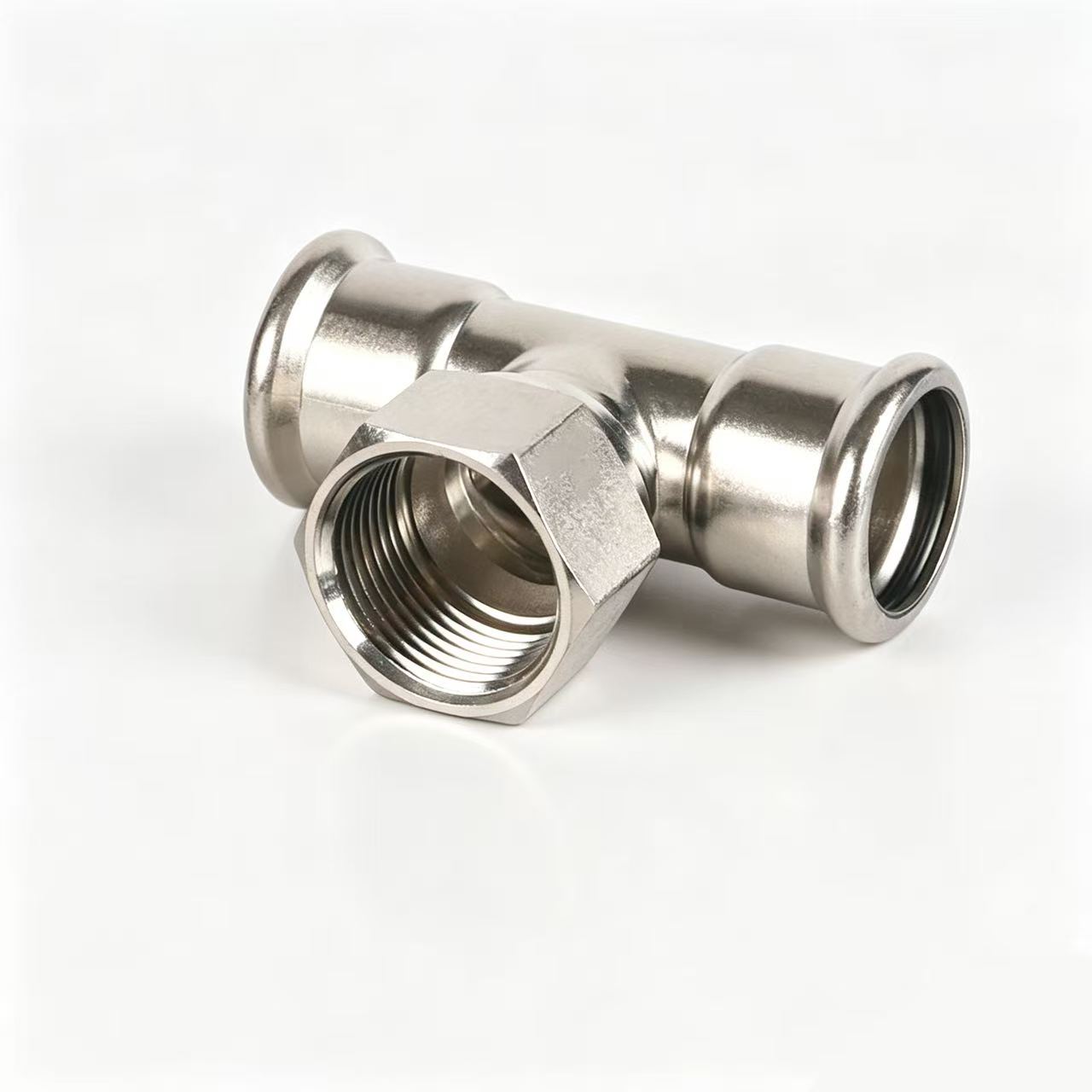 Ib leeg-clamp internal thread tee