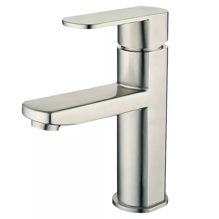 Square Kem Round Lub Cev Lub Cev Kub Thiab Txias Dej Faucet