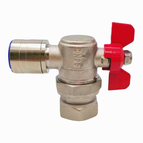Stainless hlau liab kov ceev-Txuas lub kaum sab xis Valve